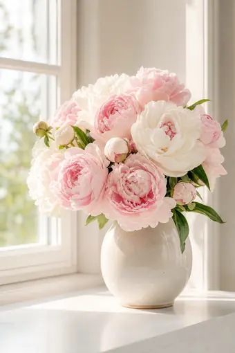 Blush peony bouquet